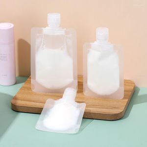 Förvaringspåsar 30/50/100 ml förpackningspåse Stå upp pouch på en tom lotion schampo resor
