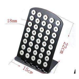 car dvr Other Black Acrylic 18Mm 12Mm Snap Button Display For 40Pcs Snaps Storage Jewelry Soft Displays Holder Drop Delivery Packaging Dhly5