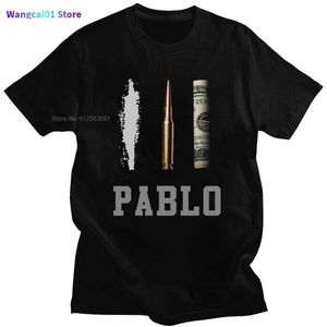 T-shirty męskie gorące sa nowa męska bawełniana tshirt pablo escobar medellin scarface T-shirts streetwear hip hop harajuku zabawne bawełniane topy koszulki 0228H23