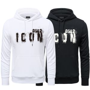 Vårstil dsq varumärke tröja herrar kvinnor bomull avslappnad lång ärm unisex pullover brev gata sport hip hop hoodies tröja