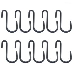 Hooks 10st Black Coating S Shaped Hanging Home Storage Utility Metal Hangers