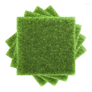 Decorative Flowers 15 15cm Simulated Lawn Moss Turf False Decoration Outdoor Indoor Balcony Green Carpet Mat Micro Landscape