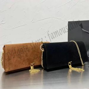 Tasarımcı Kadın Kate 99 Süet Messenger Çanta Lüks Tasarımcılar Çantalar Paris Marka Nubuk Deri Püskül Crossbody Çanta Bayan Zincir Kayış Flap Omuz Çantaları