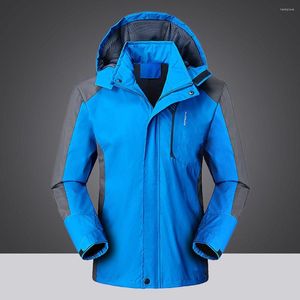 Mäns ner Autumn Winter Mens Softshell Vandring Parkas Jackets dragkedja Vattentät vindtät snabbtorkande andningsmän utomhus kappa