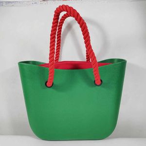 Beach bags 2021 Customized New EVA Silicone Shopping Bag Fashion Women Shoulder Tote Handbags Winter Style Look 0228
