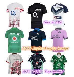 2022 2023 Irland Skottland rugbytröjor ENGLANDs landslag Hemmaplan Borta retro League Wales rugbytröja POLO S-5XL