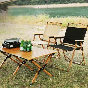Camp Furniture Outdoor Folding Chair Portable Picnic Kmit Ultra-Light Fishing Camping Supplies Utrustning Strandbord och stolar