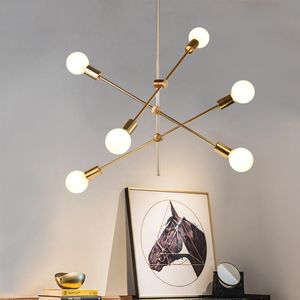 Pendant Lamps Modern LED Lights Nordic Living Dining Room Luxury Glad Golden Kitchen Hanglamp E27 Ceiling Rotatable Hanging LampPendant