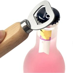 Openers Practical Solid Wood Handle Heart Shape Wooden Bottle Opener Beer Bottle Can Opener Wooden Handle Cap Remover Bar Party Gadget