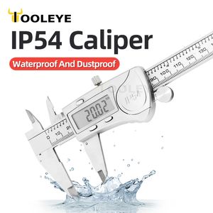 Vernier Calipers IP54 Stainless Steel Digital Pachymeter Caliber Measuring Tools Carpenter Electronic Caliper Metal Ruler 230227