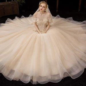 2023 Ball Gown Gothic Wedding Dresses With Cape Sweetheart Beaded Tulle Princess Bridal Gowns Non White sequined Plus Size Corset Back Marriage