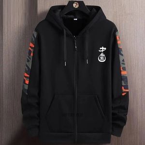 Erkek Hoodies Sweatshirts Bahar Sonbahar Kış Men Men Sweatshirt Kapşonlu Kamuflaj Kapüşonlu Fermuar Mektubu Artı Boyut 8xl 10xl Moda Spor Pamuk Ceket 230227