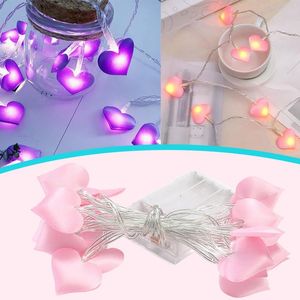 Strips Strip Light Fabric Peach Heart String Girl For Room Festival Decoration LightLED LEDLED LED