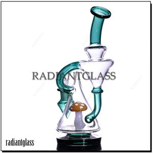 Bongue de bong de vidro de vidro Bongus cogumelos PERC com tigela Mini Piú The Glass Tobacco Tabaco fumando plataforma