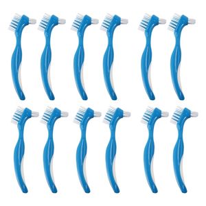 Tandborste 12 Pack Denture Brush Hard Cleaning False Teeth 230228