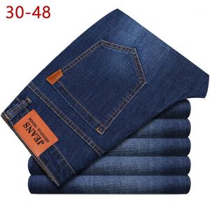 Men's Jeans 30-48 Designer Male Zipper Casual Mens Spring Autumn Regular Fit Slim Stretch High Waist HLX07