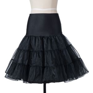 Ny kort petticoat för bröllop vintage cosplay petticoat crinoline underskirt rockabilly tutu kjol