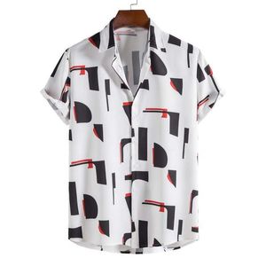 Männer Casual Hemden Top Verkauf Produkt In 2022 Sommer Neue Herrenmode Trend Casual Gedruckt Kurzarm Shirt Männer kleidung Z0224