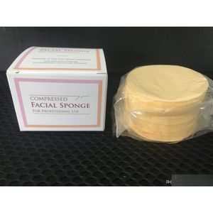 Esponjas Aplicadores de algodão Profissional comprimido Cellose Natural esponjas faciais 50 contagem de 65 mmx10mm Drop entrega de gotas de saúde Dhqah