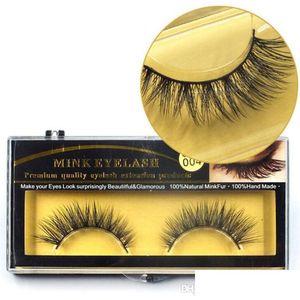 False Eyelashes Premium Quality Mink Natural Long Thick Soft Fake Eye Lash Extensions Black 3D Lashes Drop Delivery Health Beauty Ma Dh4Hs