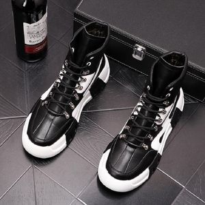트렌드 남자 패션 플랫 캐주얼 신발 두꺼운 바닥 발목 부츠 트레이너 zapatillas hombre d2a26 b335c