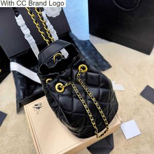 CC märke axelväskor kvinnor bärbar klassisk hinkväska buntning trend purses designer kvinna handväskor lyx crossbody väska läder korthållare bolso mynt handväska