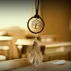 Dekoracje Mini Dream Catcher Wiselant Wiszący Ozdoby Indian DreamCatcher Wiatr Chimes Dekord Home Decor Auto Wewnętrzne zawieszenie Ozdoby R230228