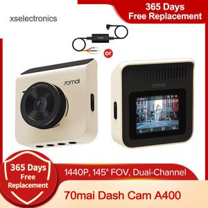 Update 70mai A400 Dash Cam Car Recorder 1440P Resolution 70mai Car DVR A400 Dual Channel Front and Back Sight Cam APP Control DVR Car DVR