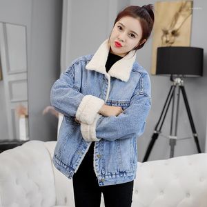 Frauen Graben Mäntel Samt Denim Jeans Kurze Frauen Oberbekleidung Frühling Herbst Winter Kleidung Jacken Für Frau Kleidung 2023 D0588