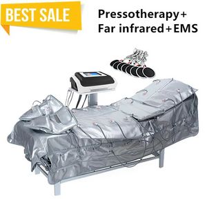 Far Infrared EMS 3 Em 1 máquina de pressão de ar de drenagem linfática de pressoterapia para emagrecimento corporal