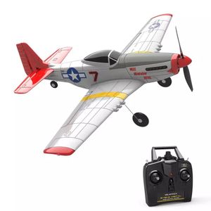 High End P-51D 4-kanalens nybörjarflygplan med 6-axelstabilisatorsystem och en-nyckel Aerobatic 761-5 (RTF) RC Plane Outdoor Toys