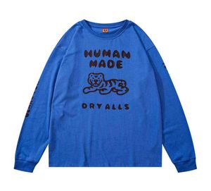 Human Made Langarm-T-Shirt für Herren und Damen, hochwertiges Dry Alls Swimming Humanmade-T-Shirt, Blau, G11156508583