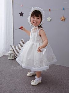 Vestidos para meninas de alta qualidade vestidos de batizado para meninas vestido tutu nascido infantil princesa festa para meninas renda para casamento