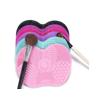 Silikon Makeup Brush Cleaner Pad Hand Tool Foundation Makeup Brush Scrubber Board Make Up Washing Brush Gel Cleaning Mat 0067