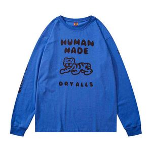 Human Made Langarm-T-Shirt für Herren und Damen, hochwertiges Dry Alls Swimming Humanmade-T-Shirt, Blau, G11152642687