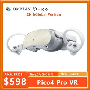 Pico4 Pro VR Glasses All-in-one Machine 8+512G Supports Eye Tracking Facial Expression Capture 6dof Spatial Pico 4 Pro Headset