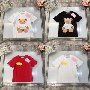 أطفال القمصان الملاك أطفال قصيرة الأكمام tshirts الفتاة الفتيات الصغار النخيل tirts خطاب الدب