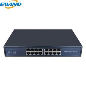 Switches EWIND 16 Port Ethernet Switch 100/1000Mbps Network Switch FullDuplex Gigabit Switch for IP Camera/Wireless AP AI Smart Switch