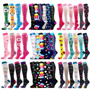 Sportsocken Männer und Frauen Langschlauch-Kompressionsstrümpfe Druck-Stillsocken für Diabetes Krampfadern Outdoor-Sport Laufsocken 230601