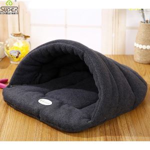 Carrier High Quality Pet Cat Bed Small Dog Puppy Kennel Sofa Polar Fleece Material Bed Pet Mat Cat House Cat Sleeping Bag Warm Nest