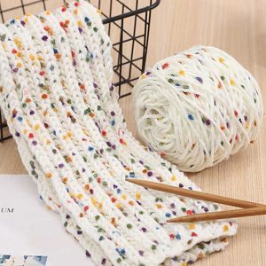 YOMDID 50g/Roll Rainbow Bean Wool Cute Mohair Yarn Thread DIY Process Scarf Sweater Knitted Screen Sewing Accessories P230601