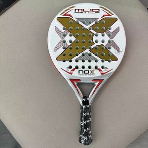 Tennis Rackets Padel Racket 3K 12k 18k Fiberglass Fiber Rough Surface High Balance with EVA SOFT Memory Paddle 230531