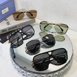 Herren-Luxus-Designer-Sonnenbrille, Outdoor-Mode, Damen-Retro-rahmenlose, quadratische, kleine randlose Brille, Anti-Katoptrie-Brille