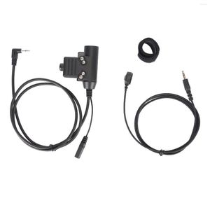 Walkie Talkie Radio Headset Adapter Lätt att använda Metal Clip Waterproof Snabb växellåda U94 Padapterkabel Safe för T6220 T6222 T6250