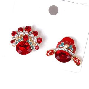 Stud Earrings Ly Vintage Peking Opera Chinese Characteristics For Women And Couple Bride Jewelry Anniversary Gift