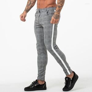 Herrbyxor avslappnade joggar byxa män fitness tight man