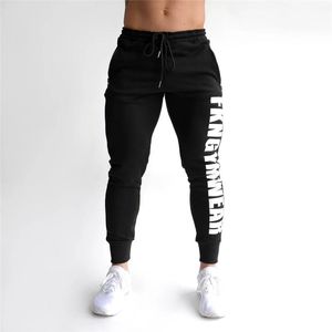Sweatpants 2019 Autumn Gyms Men's Pants Joggers Skinny Sweat Pants printing Tights Sweatpants For Men Side Zipper Sheer Trouser Pants