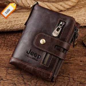 HUMERPAUL 100% Genuine Leather Male Purses With Zip Coin Pocket customize Men Wallet And Card Holder Wallets Leather Men