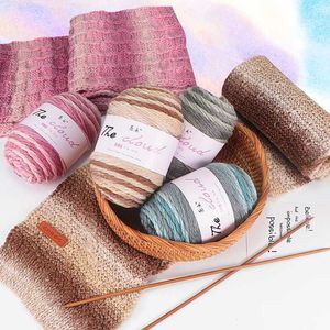 Yarn 100g/ball cotton ball yarn hand knitted crochet DIY thread woolen clothes hats bibs free wholesale delivery P230601