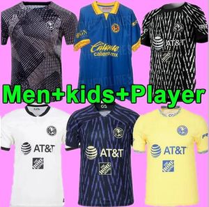 Soccer Jerseys liga mx 23 24 Club America HENRY D.VALDES 3RD R.MARTINEZ FIDALGO 2023 HOME AWAY Third maillot slim player version GK kids Football training Shirts